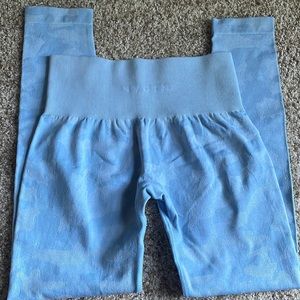 Nvgtn Sky Blue Camo Leggings Small